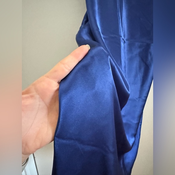 BEBE - Satin Cowl Neck Midi Dress XS - Picture 6 of 9